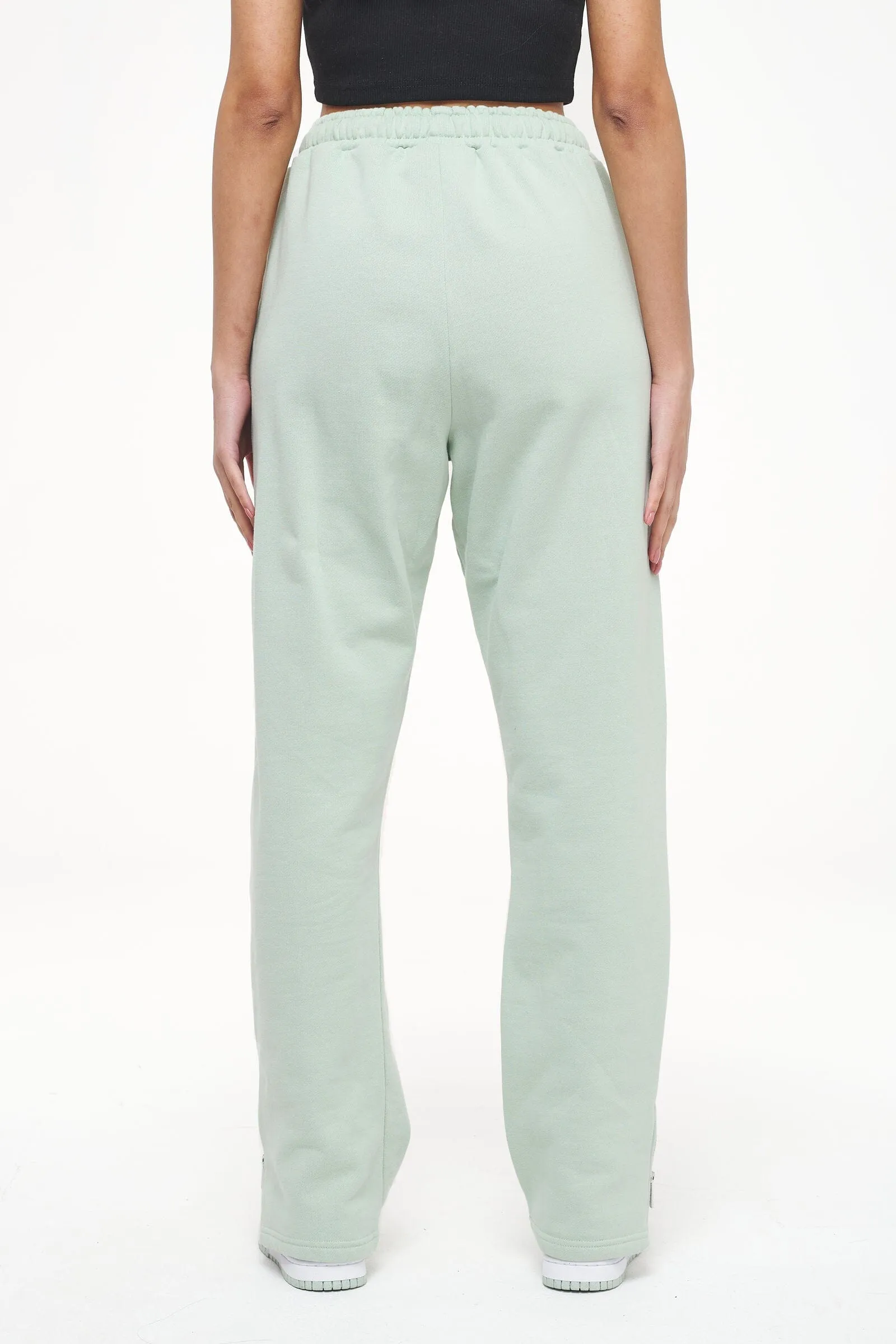 Olvera Straight Sweat Pants Vintage Washed Milky Green