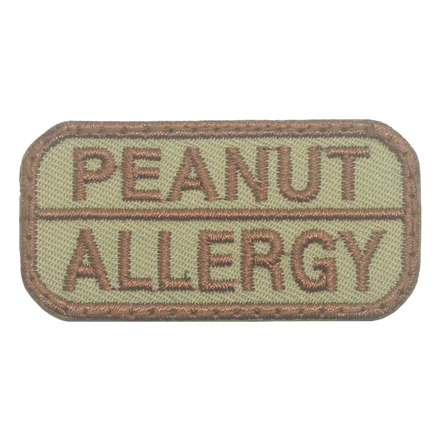 PEANUT ALLERGY PATCH - KHAKI