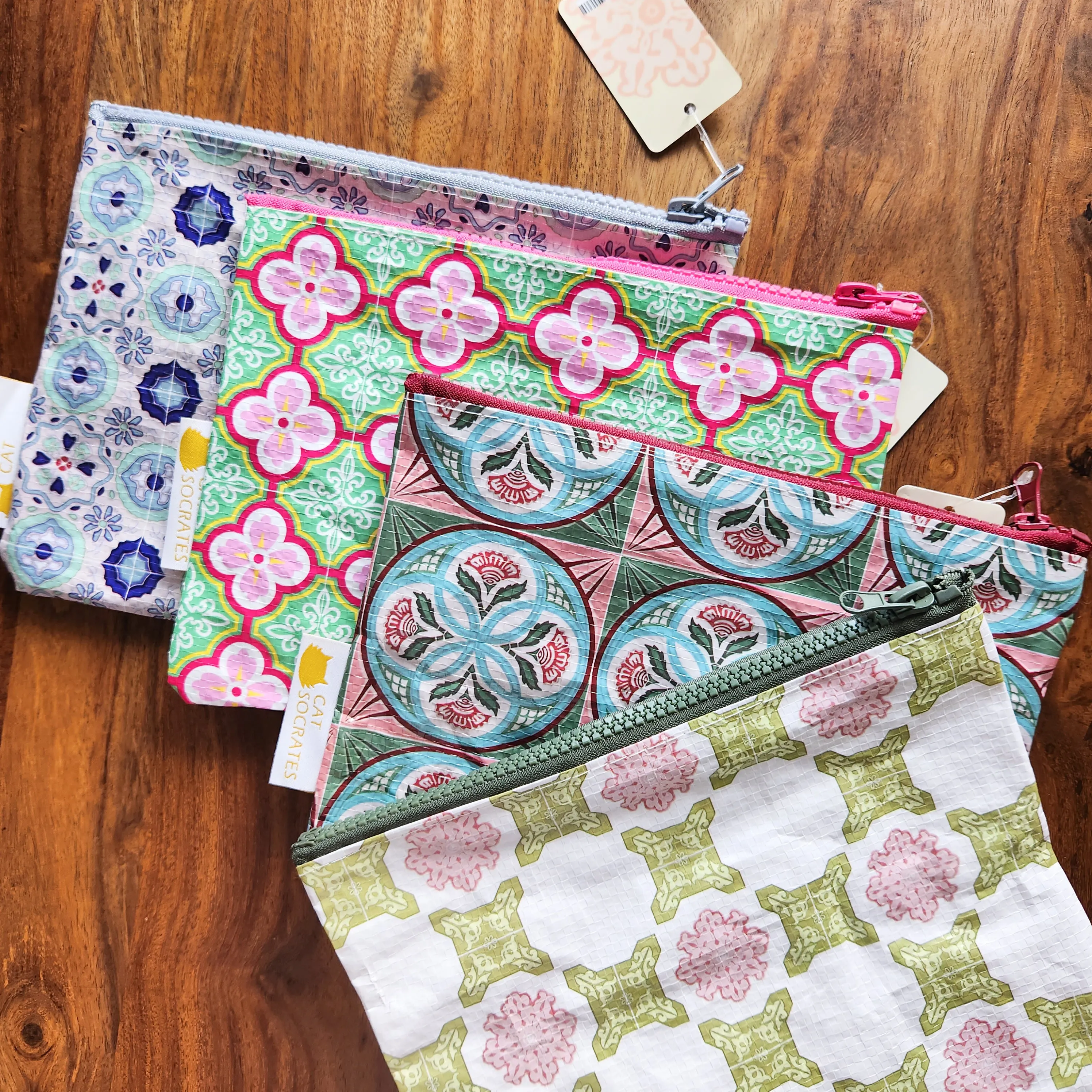 Peranakan Tile Zipper Pouch