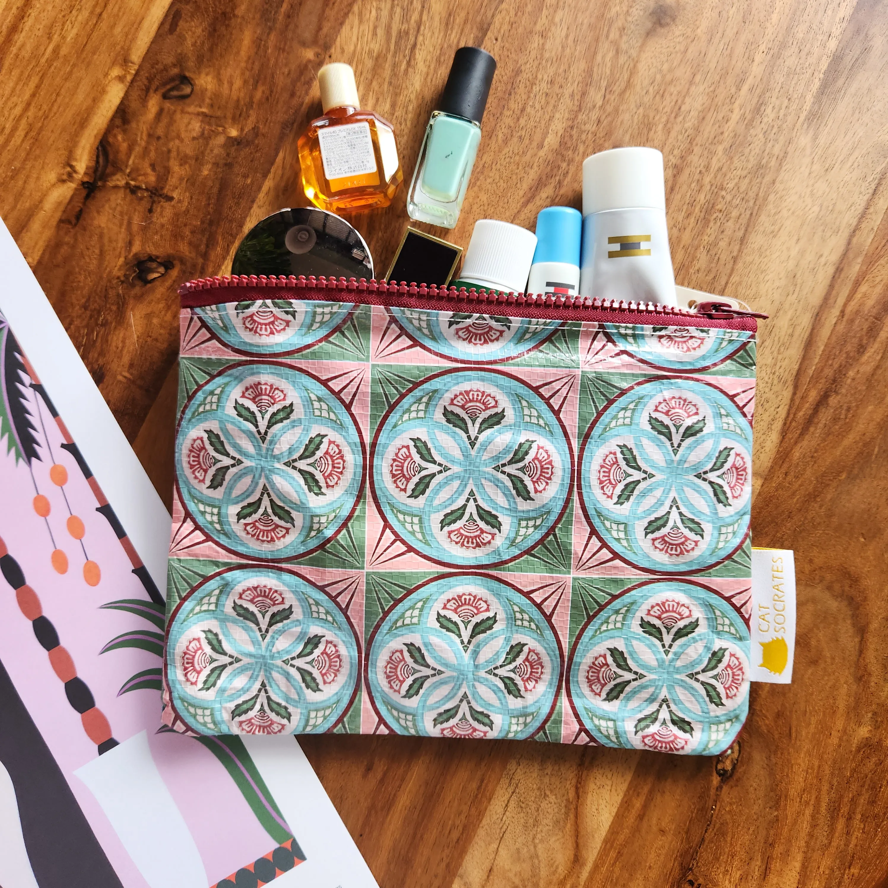 Peranakan Tile Zipper Pouch