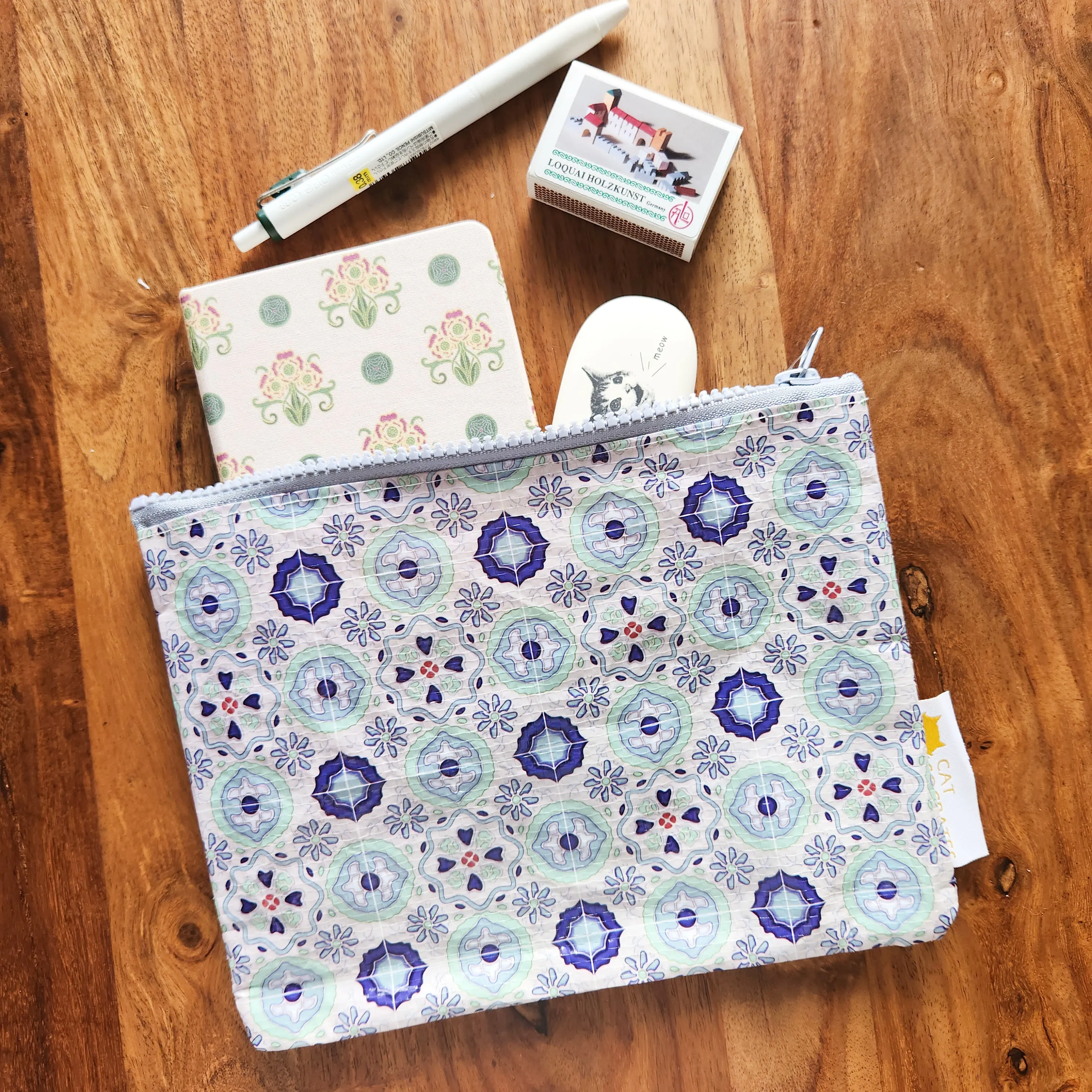 Peranakan Tile Zipper Pouch