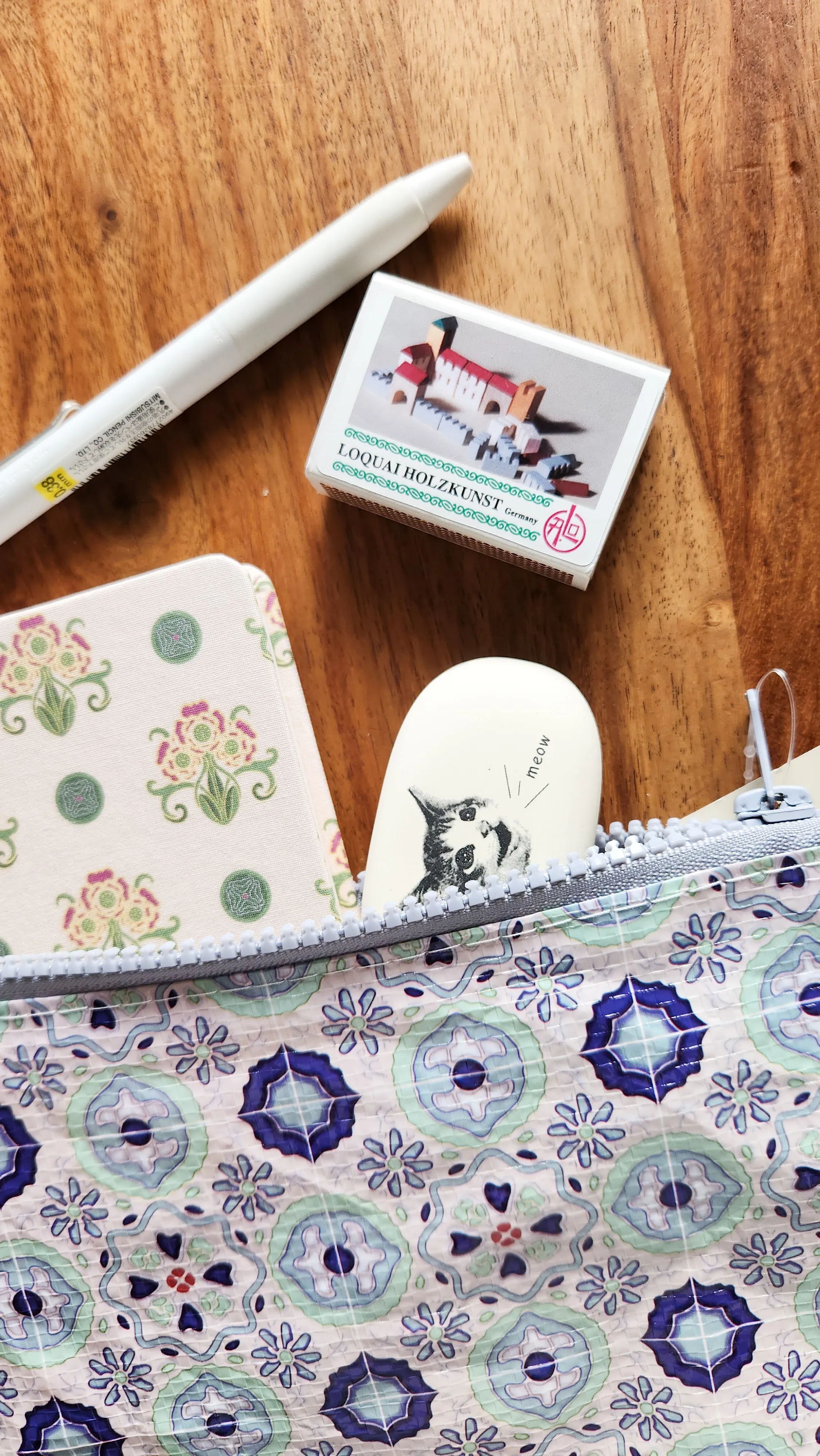 Peranakan Tile Zipper Pouch