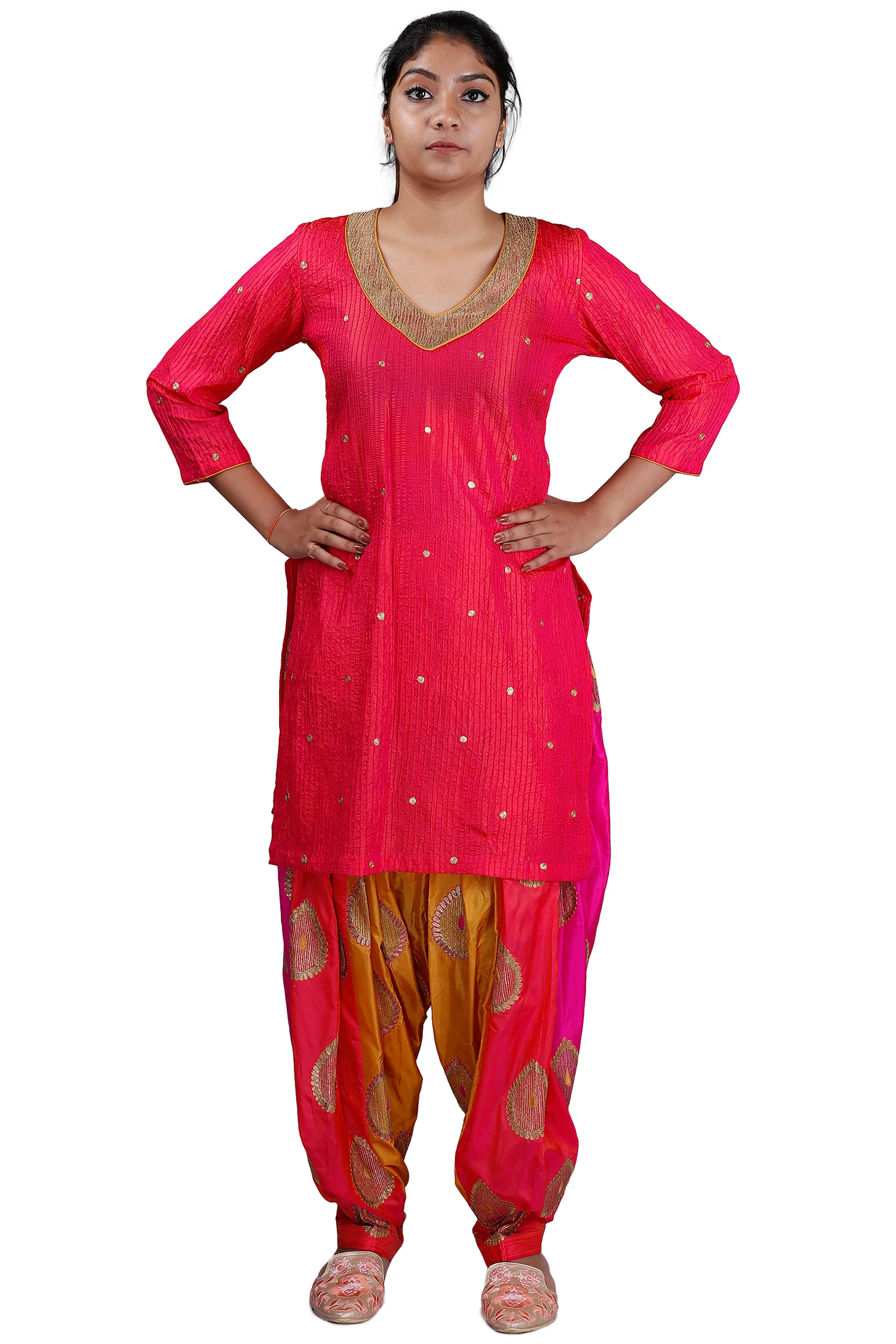 Pink Patiala Suit