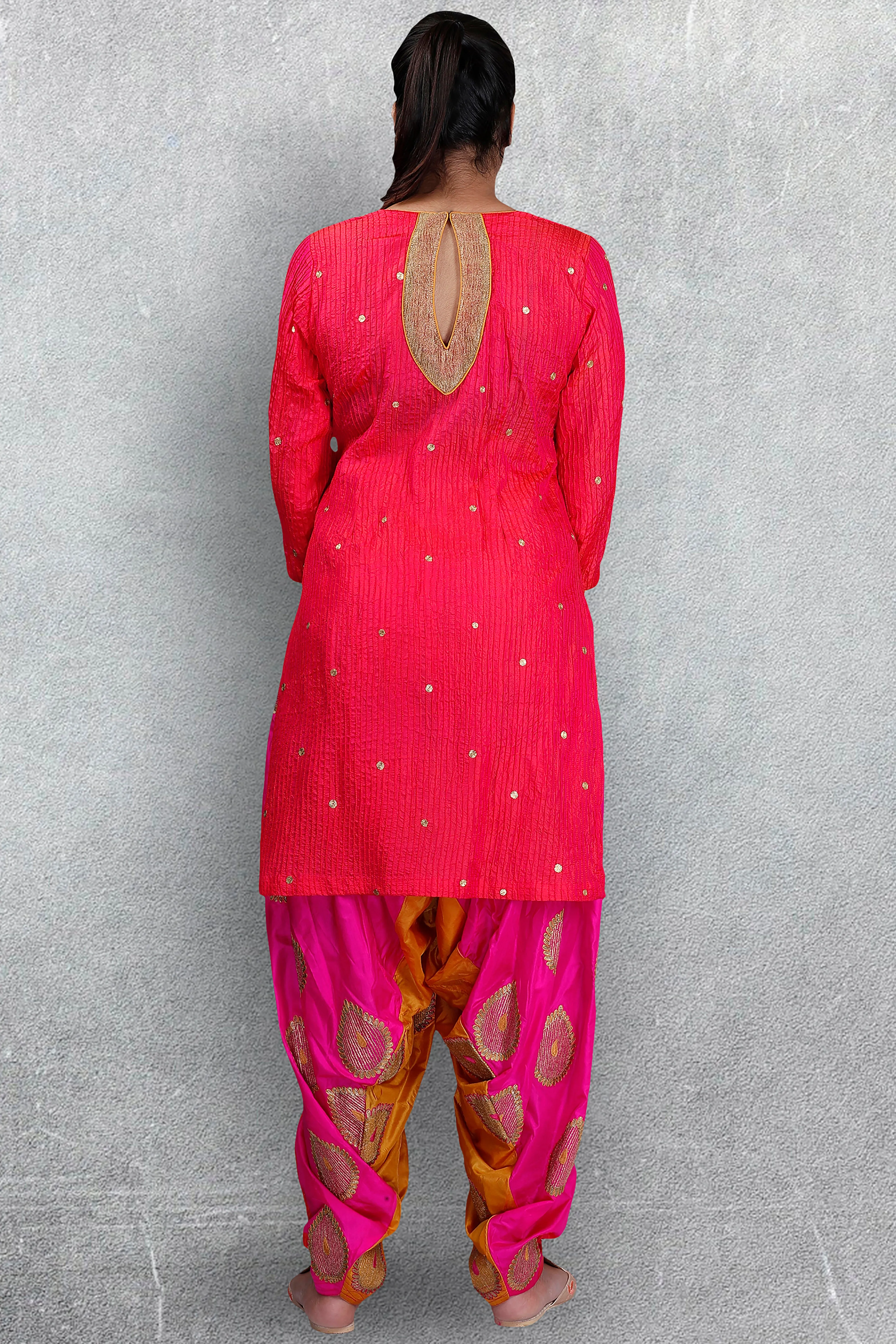 Pink Patiala Suit