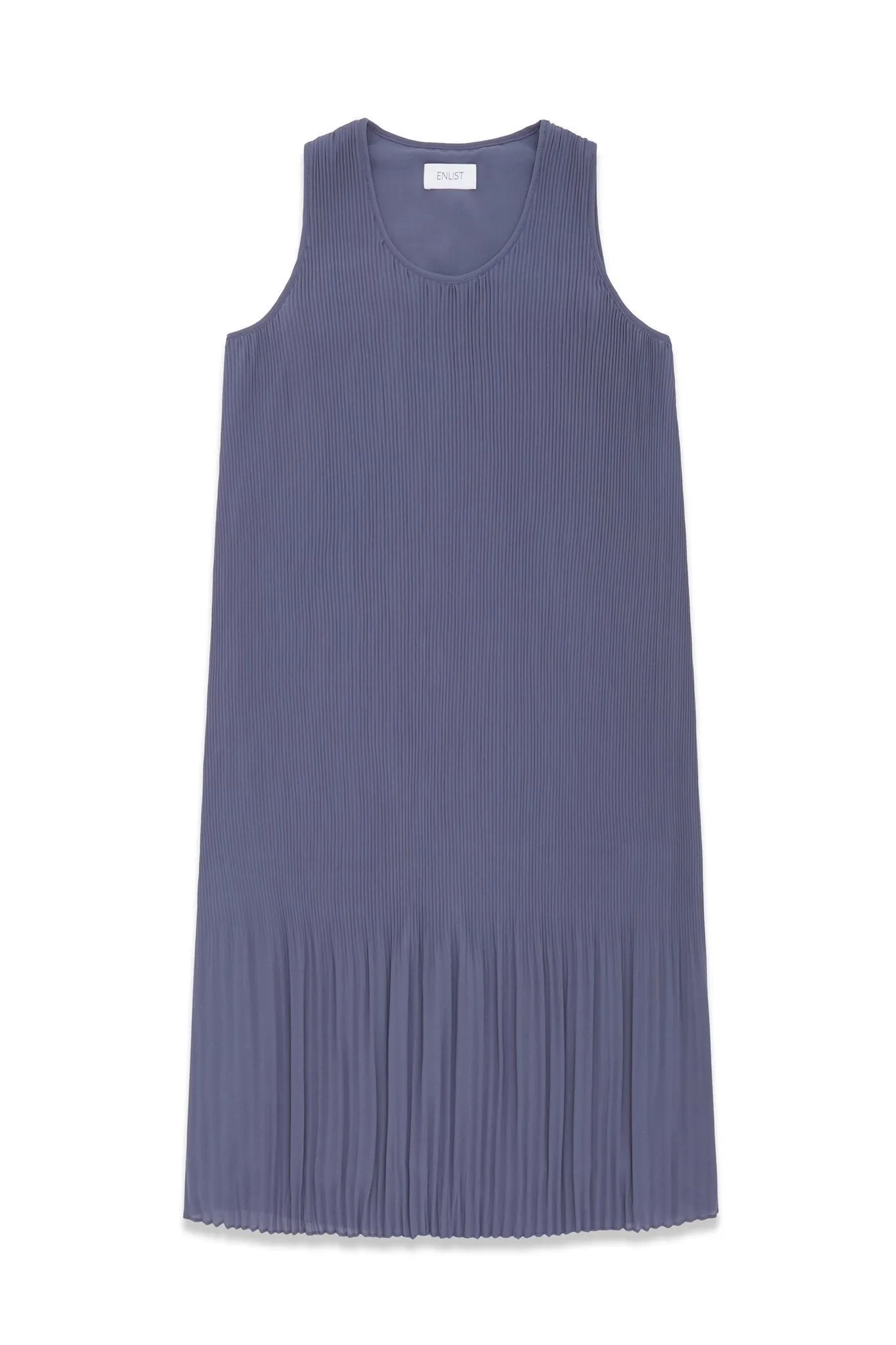 Pleated Crepe Georgette Dress