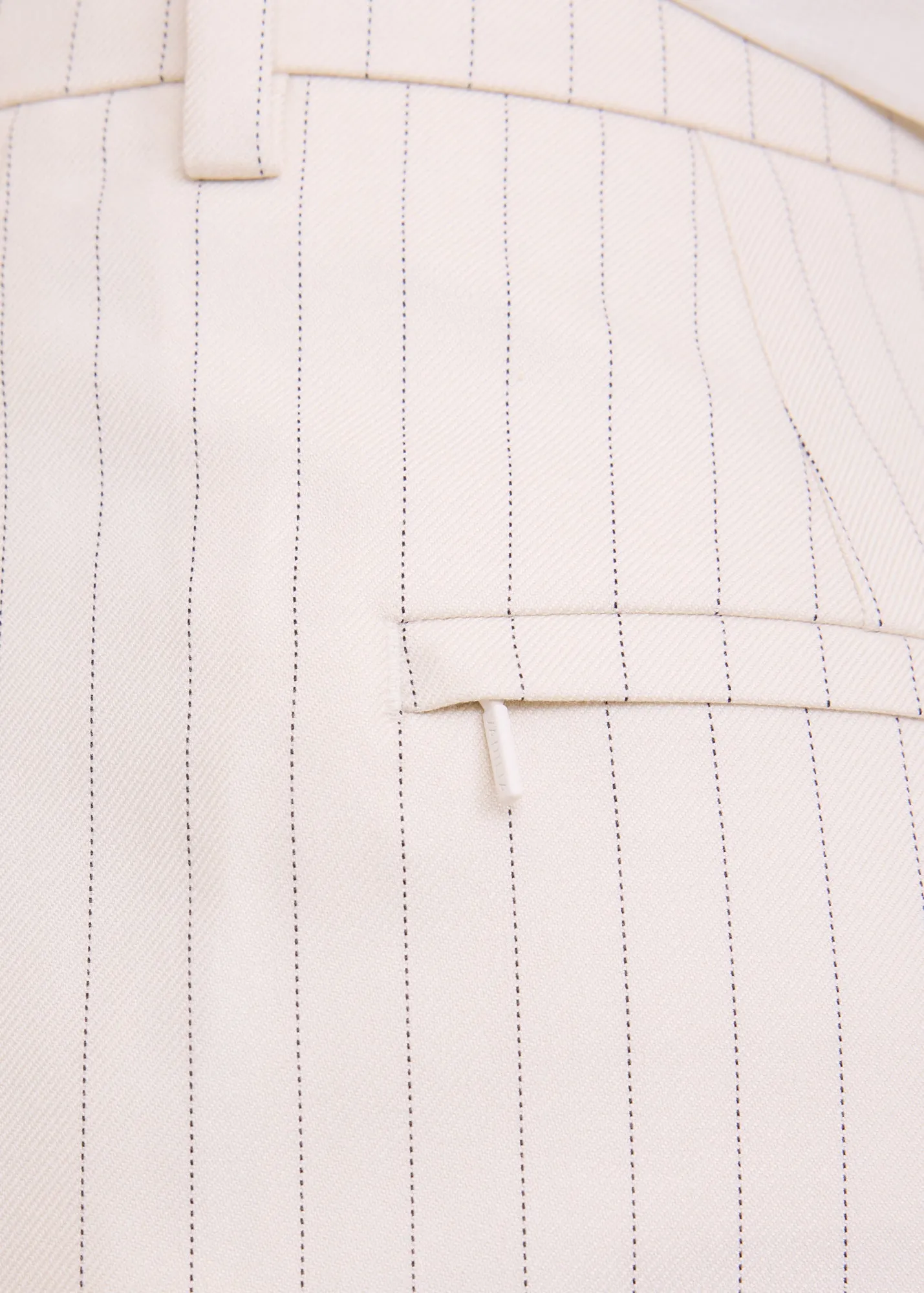 Pleated pinstripe bermuda