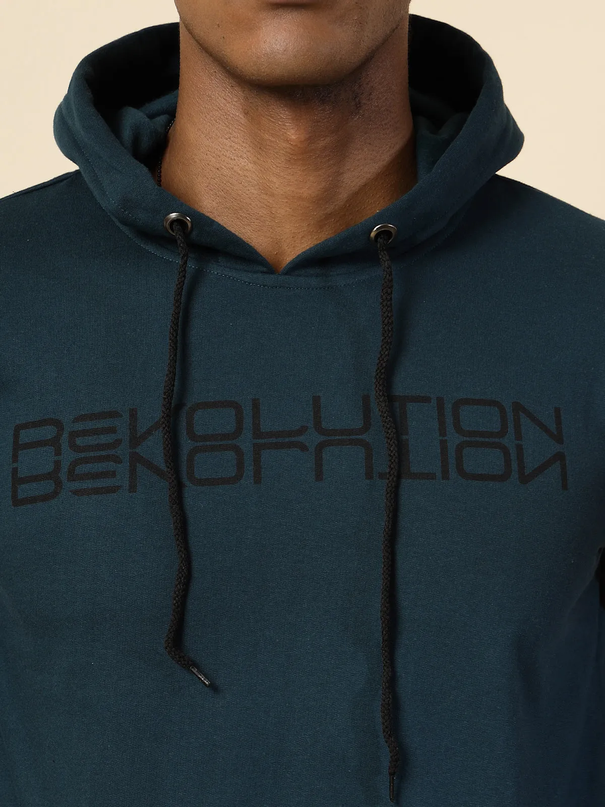 Printed Vibe Hooded Sweatshirt