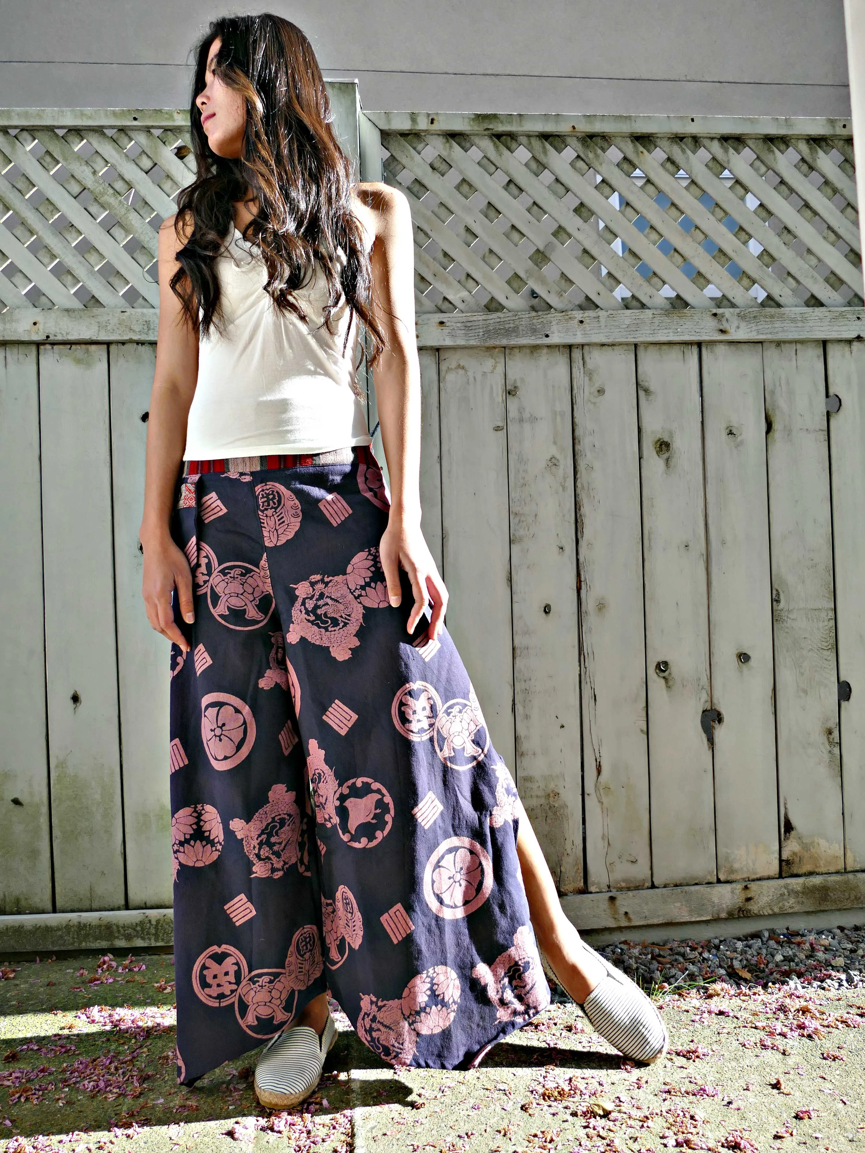 Purple Dragon naka Wide leg Pants