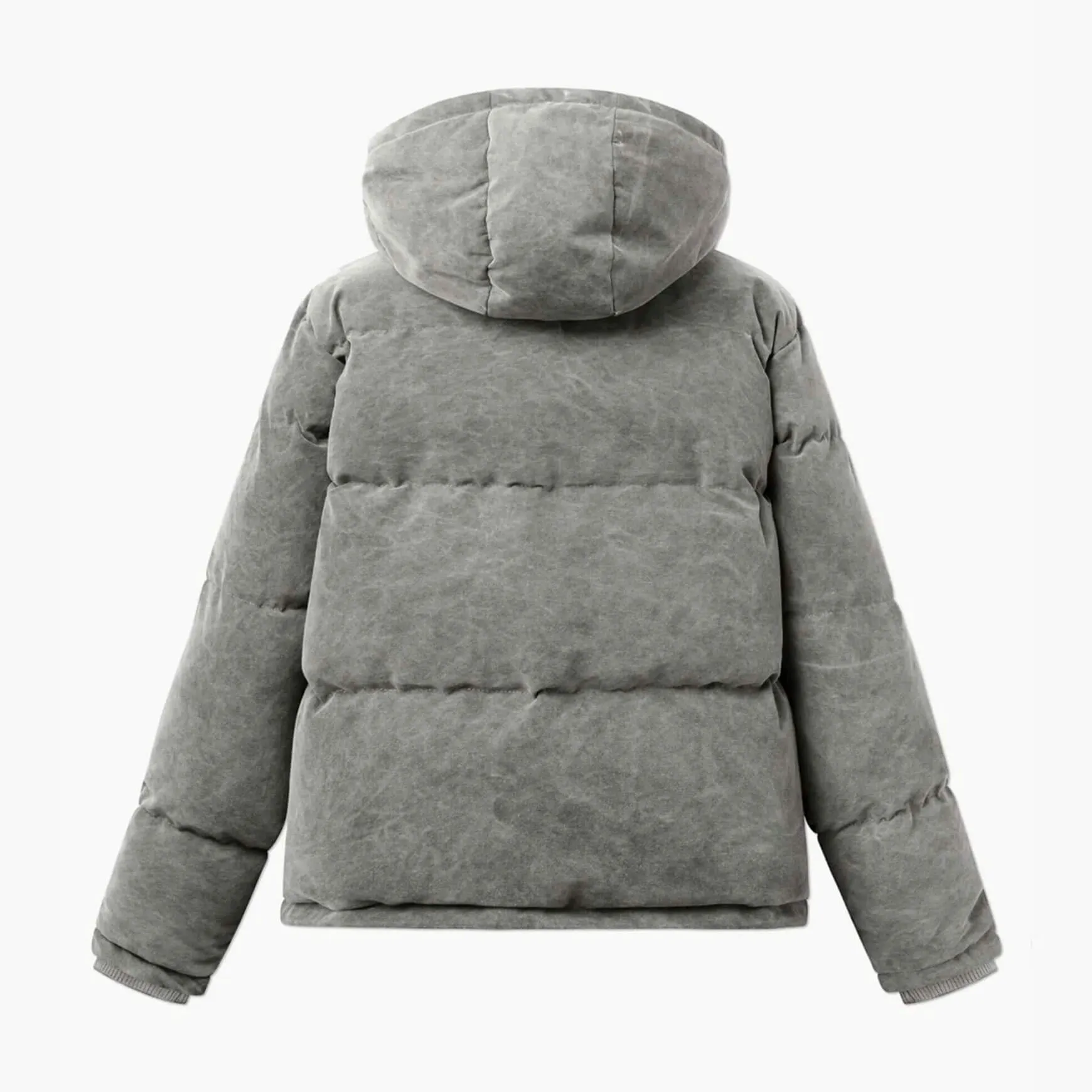 Quilted Puffer Jacket V2 Washed Grey