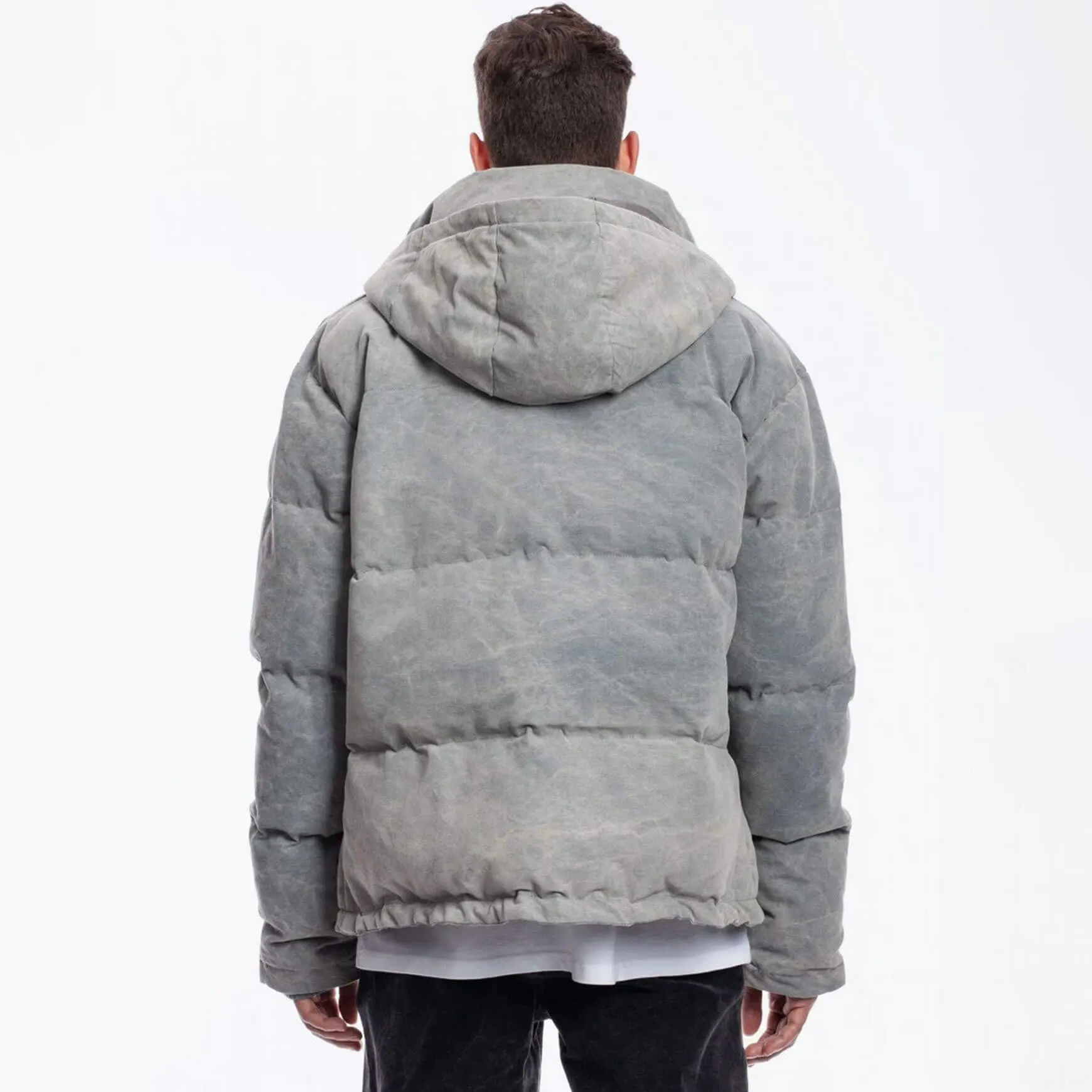 Quilted Puffer Jacket V2 Washed Grey