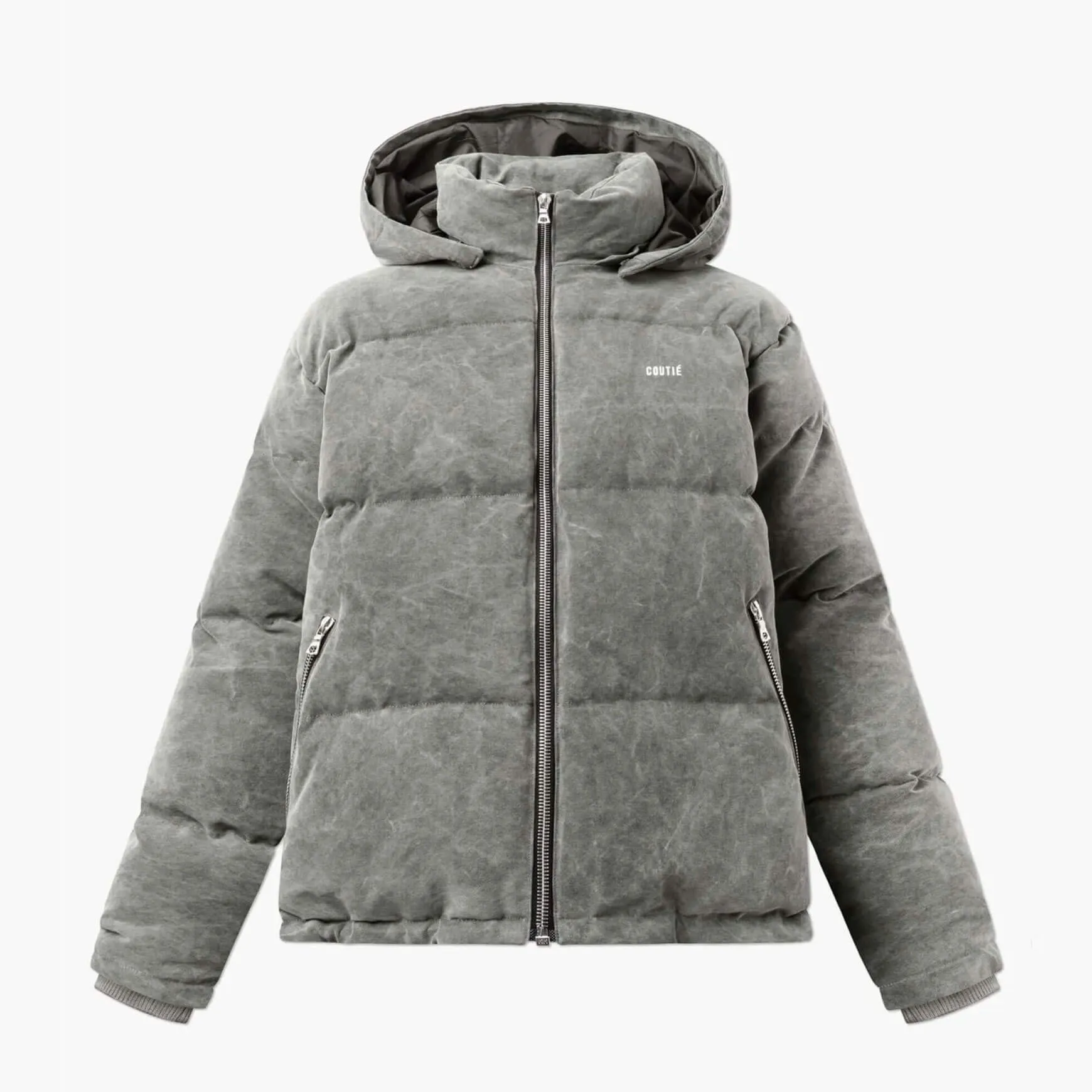 Quilted Puffer Jacket V2 Washed Grey