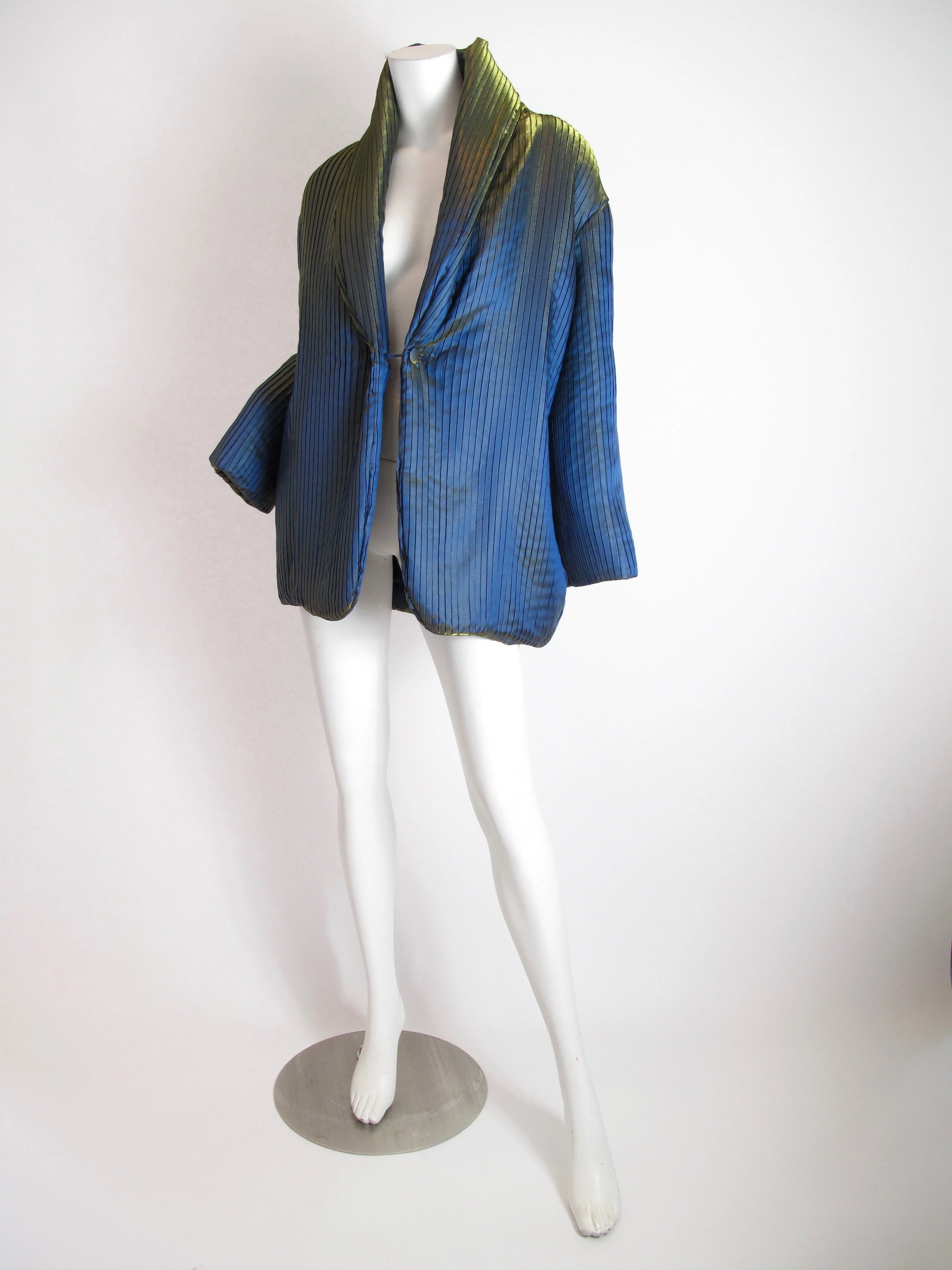 ROMEO GIGLI Iridescent pleated jacket