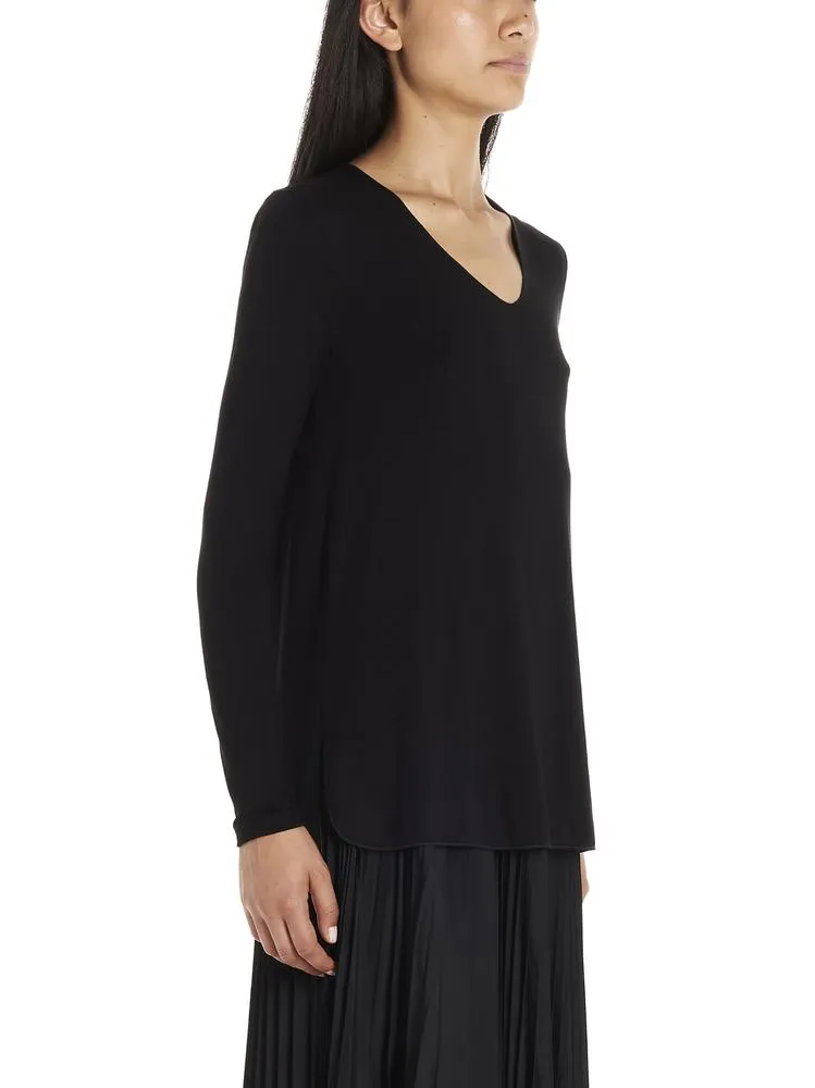 'S Max Mara Pleated Skirt Top and Tee Set