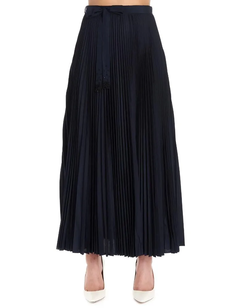 'S Max Mara Pleated Skirt Top and Tee Set