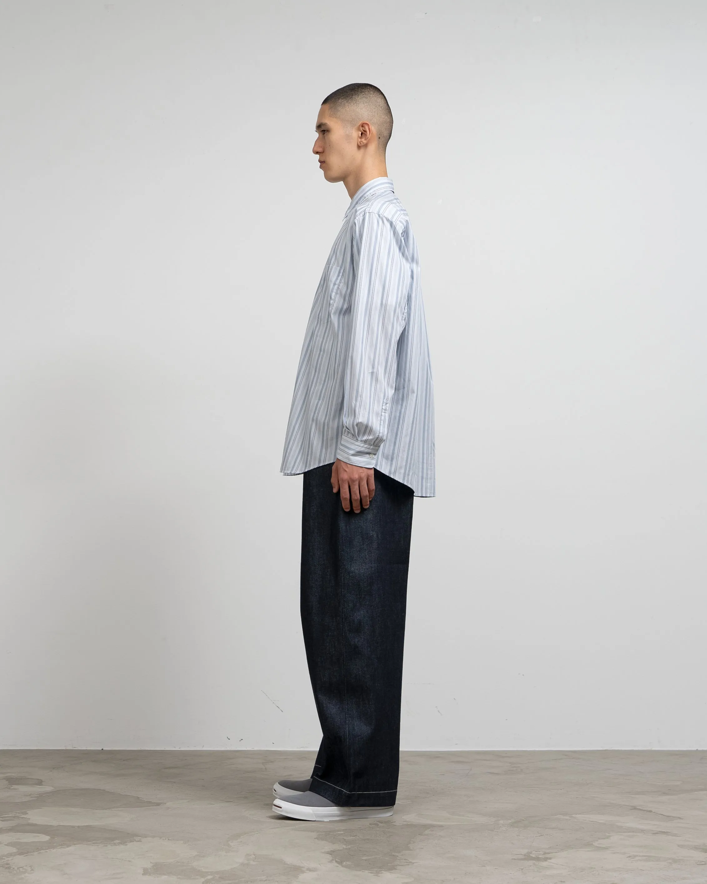 Selvage Denim Belted Pants-RIGID-