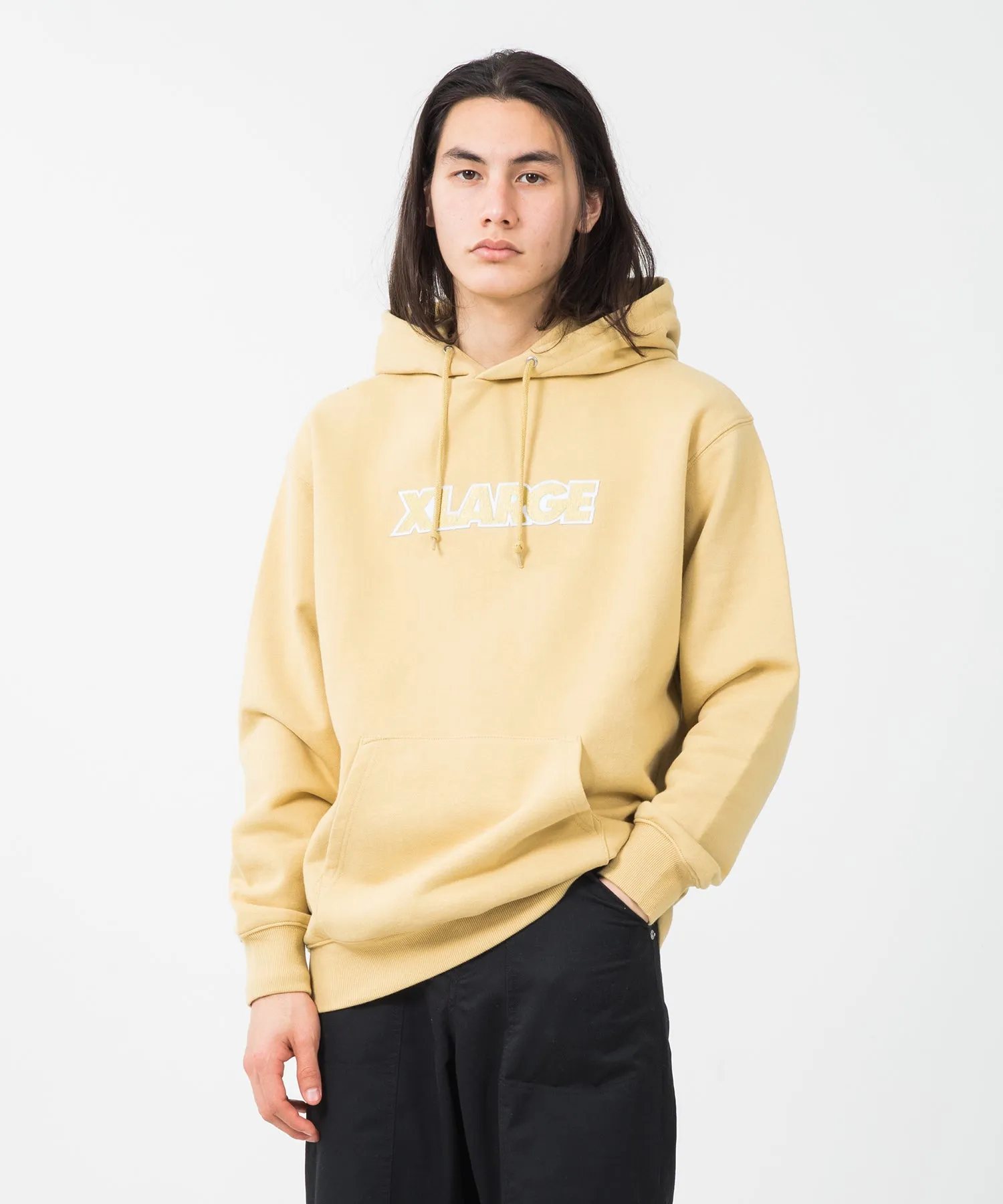 STANDARD LOGO PATCH HOODED SWEAT