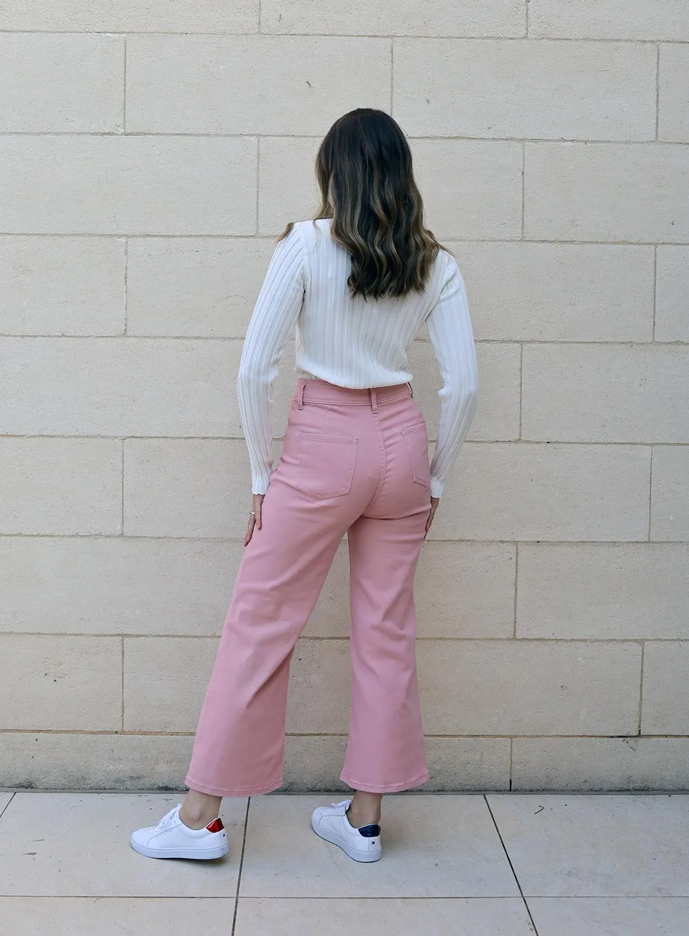 Stassy Wide Leg Pant-ROSEWATER