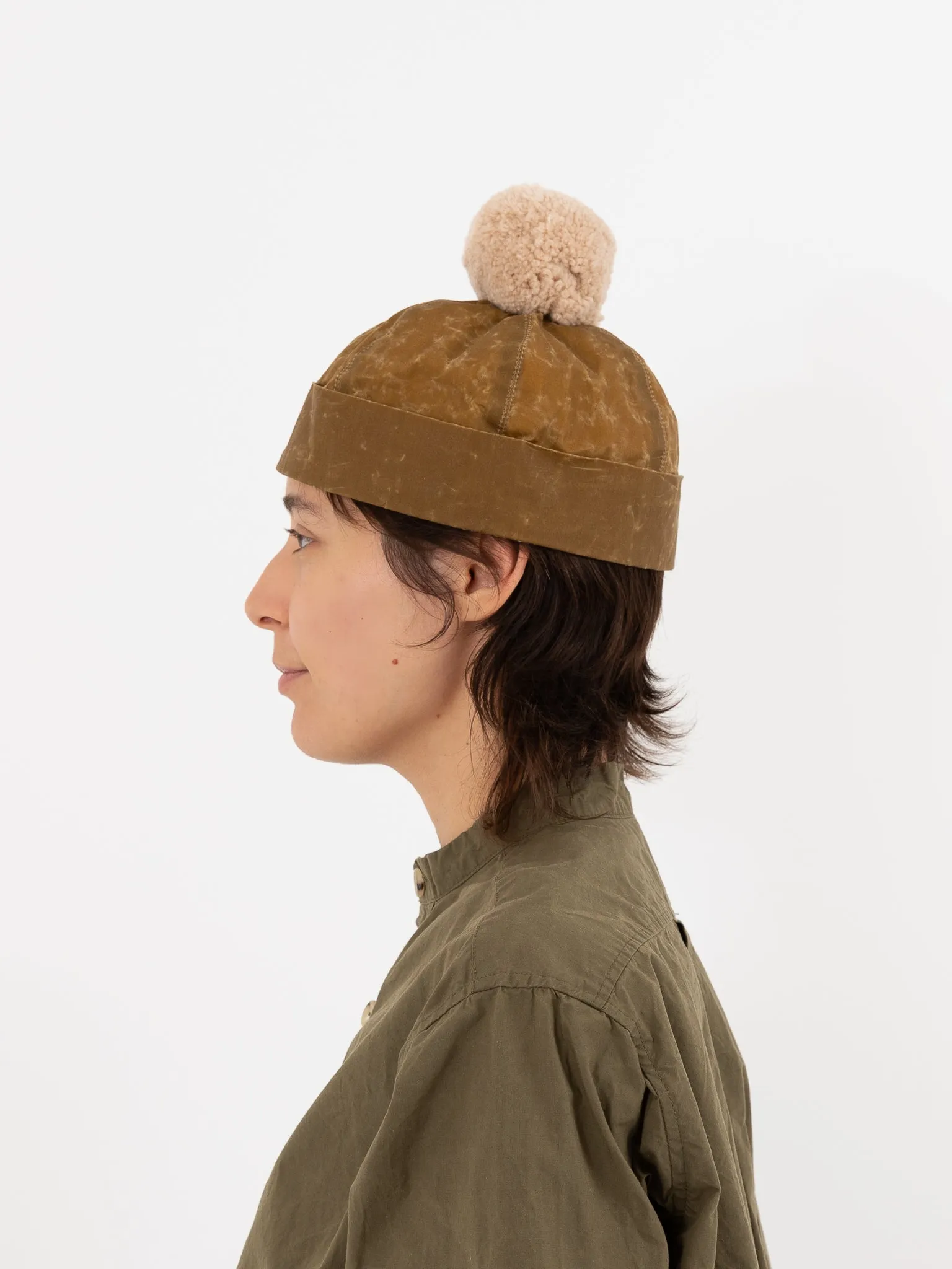 Studio Kettle Bobble Hat, Khaki