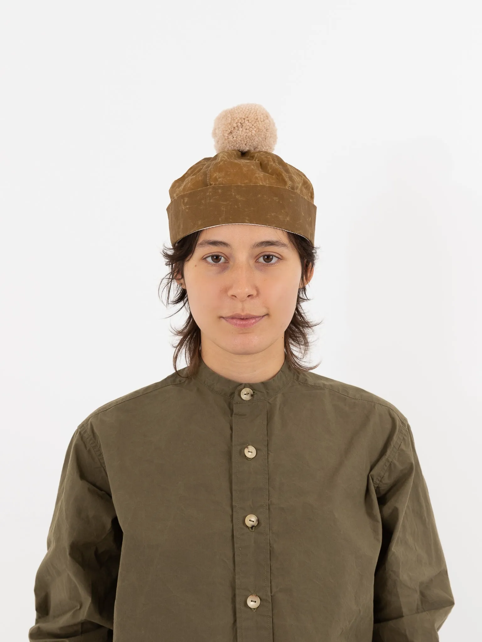 Studio Kettle Bobble Hat, Khaki