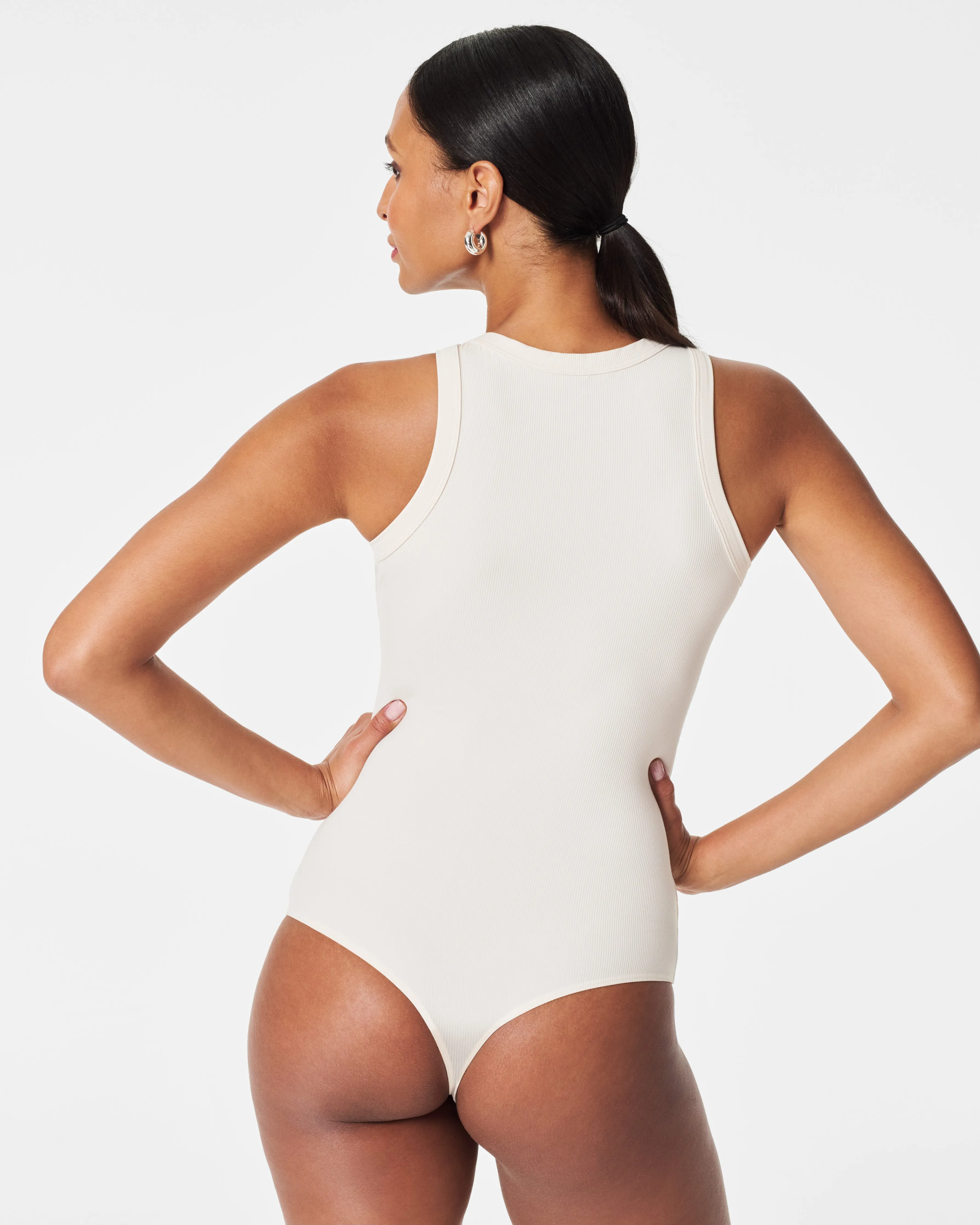 Suit Yourself Racerback Ribbed Bodysuit