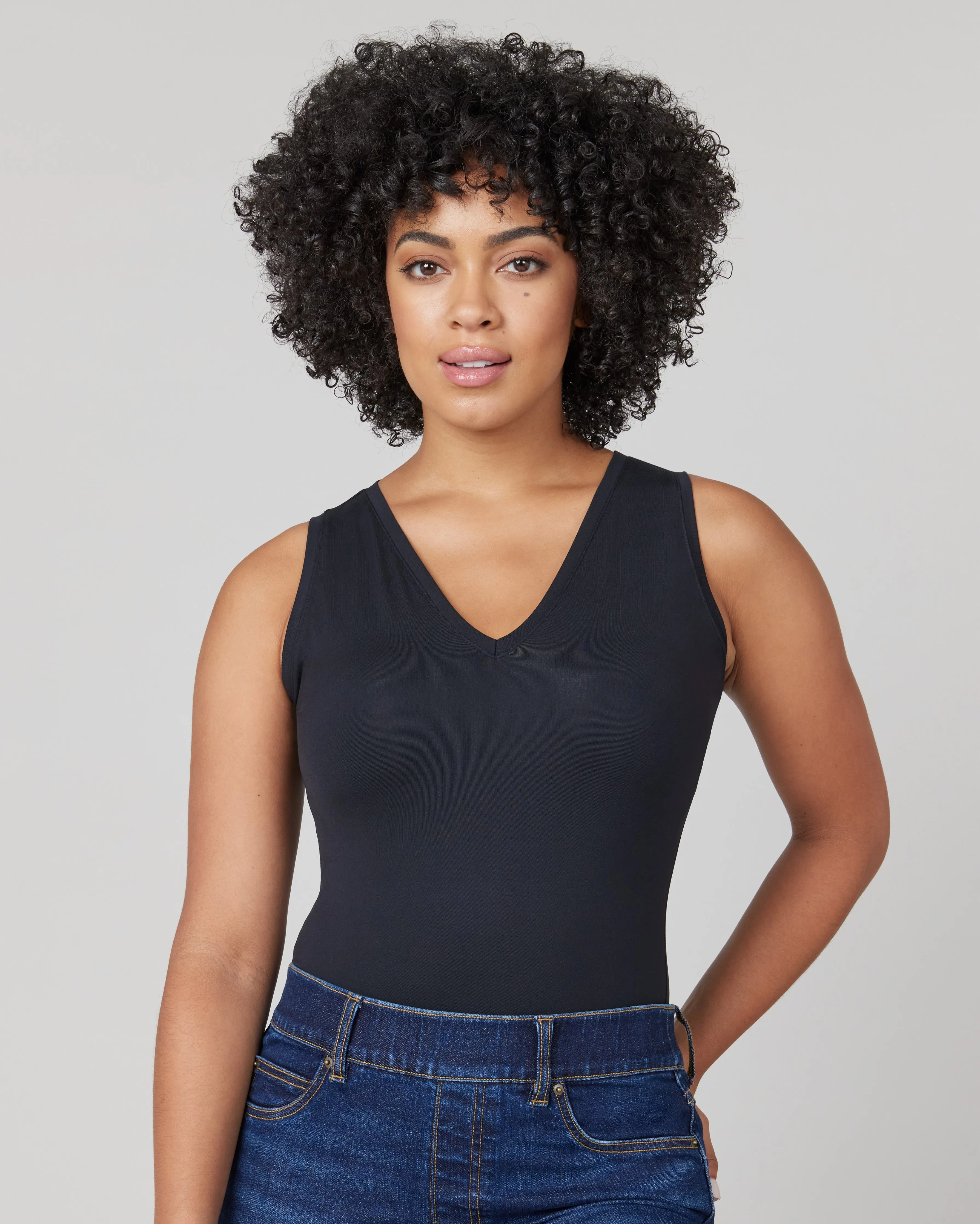 Suit Yourself V-Neck Tank Bodysuit