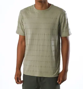 TEX STRIPE CORE TEE – KHAKI