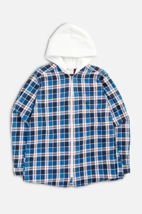 Unisex Rework Hooded Flannel - M