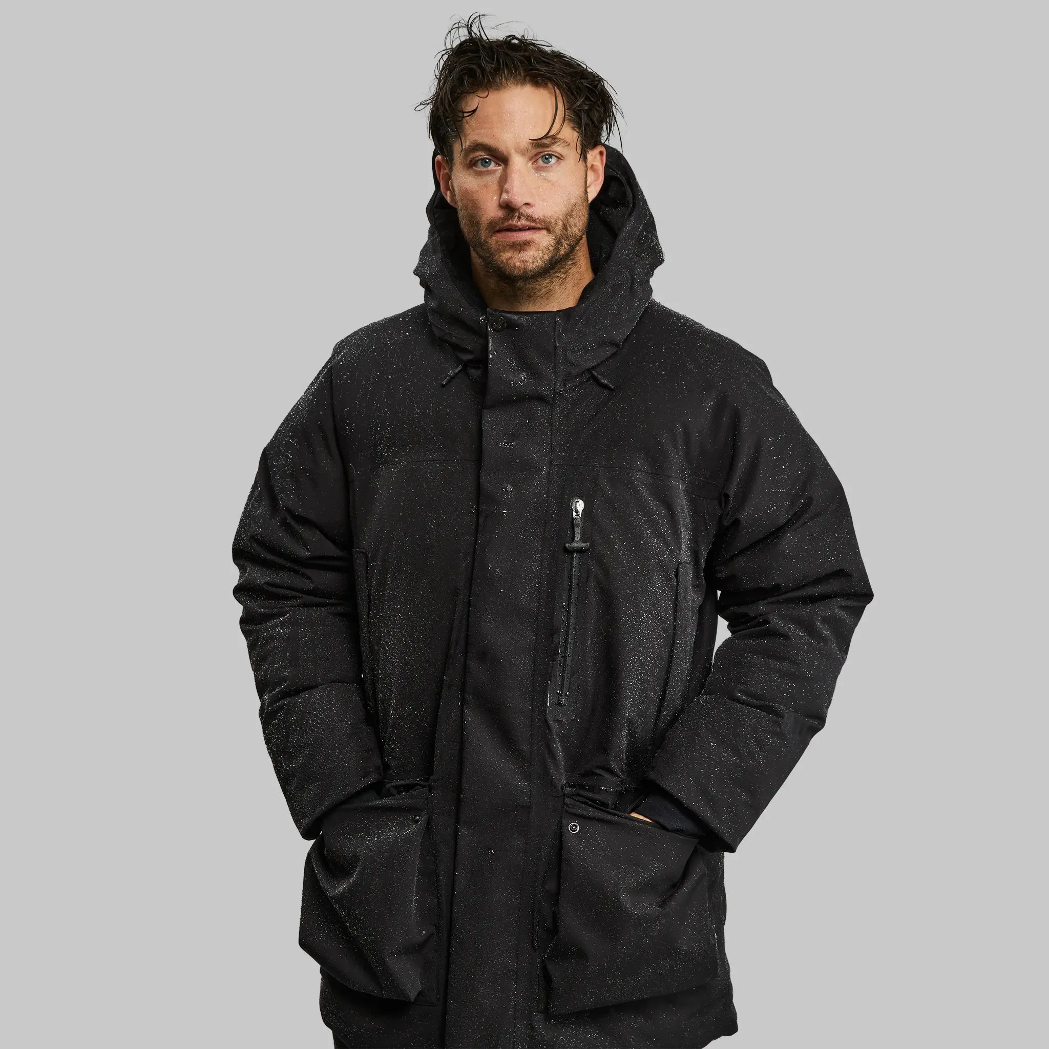 Waterfallproof Puffer. Black edition